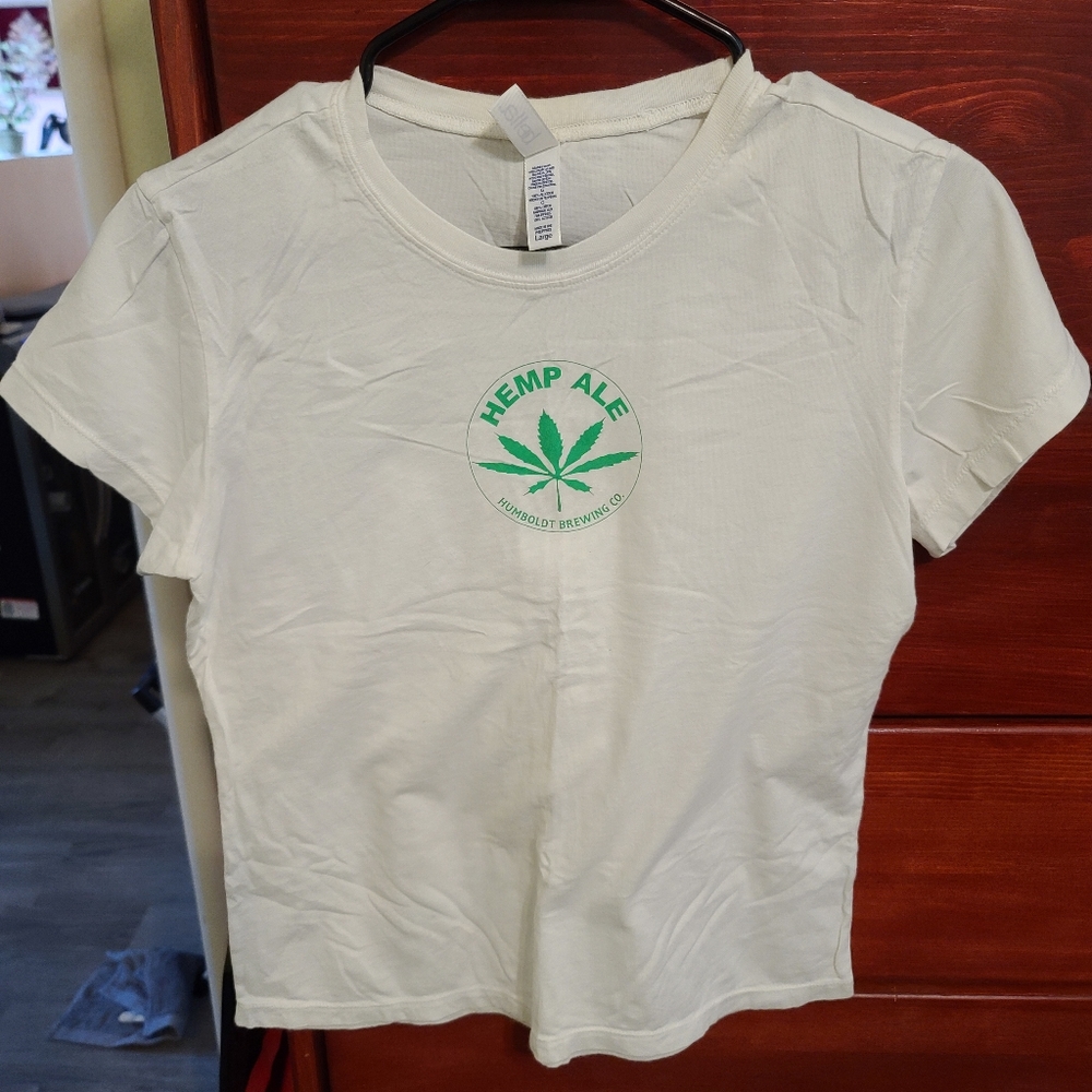 Humboldt Brewing Hemp Ale white tee